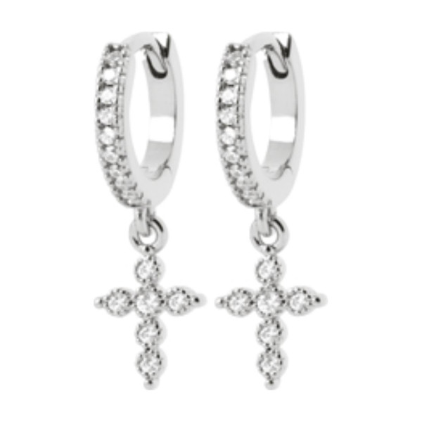 Croix Hoop Earrings