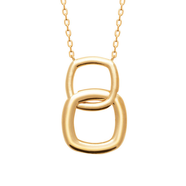 Attache Necklace — 750 gold plated