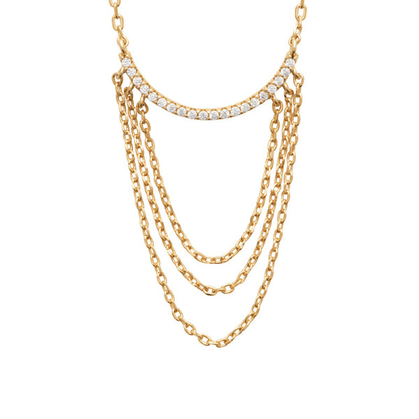 Draperie Necklace — 750 gold plated