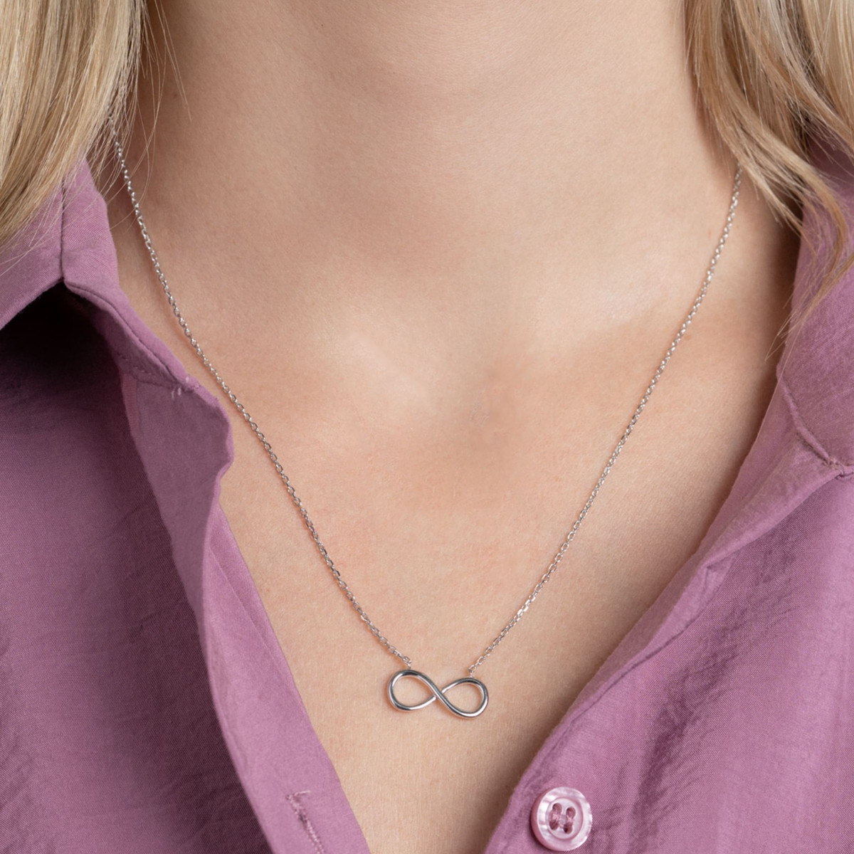Collier Sans Fin — argent 925 rhodié
