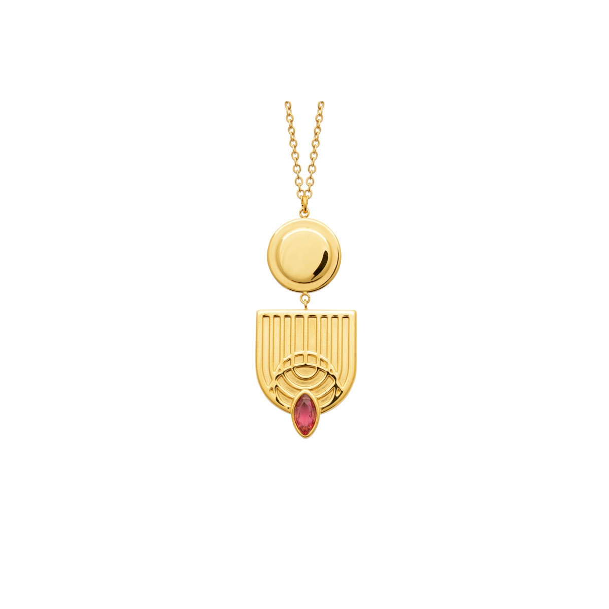 Collier Liane — Acier doré | Éclat de Vivie