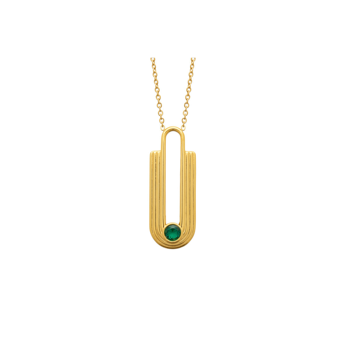 Comète Necklace — Gold PVD Steel | Éclat de Vivie