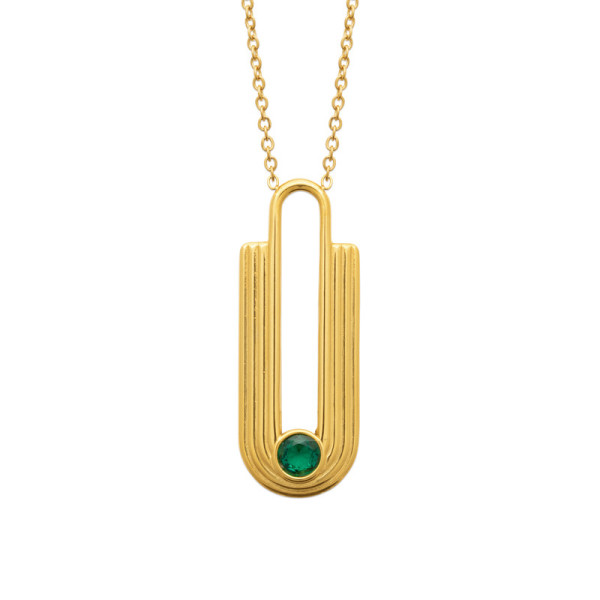 Comète Necklace — Gold PVD Steel | Éclat de Vivie