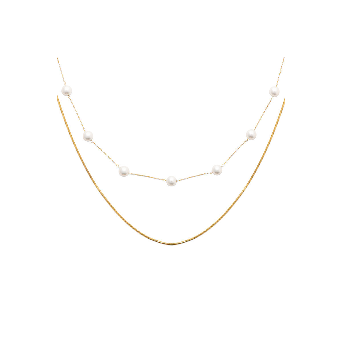 Sérénité Necklace — Gold PVD Steel | Éclat de Vivie