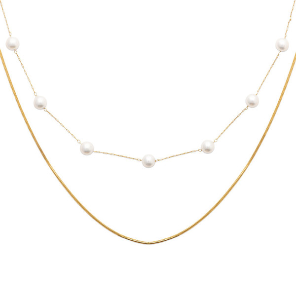 Sérénité Necklace — Gold PVD Steel | Éclat de Vivie