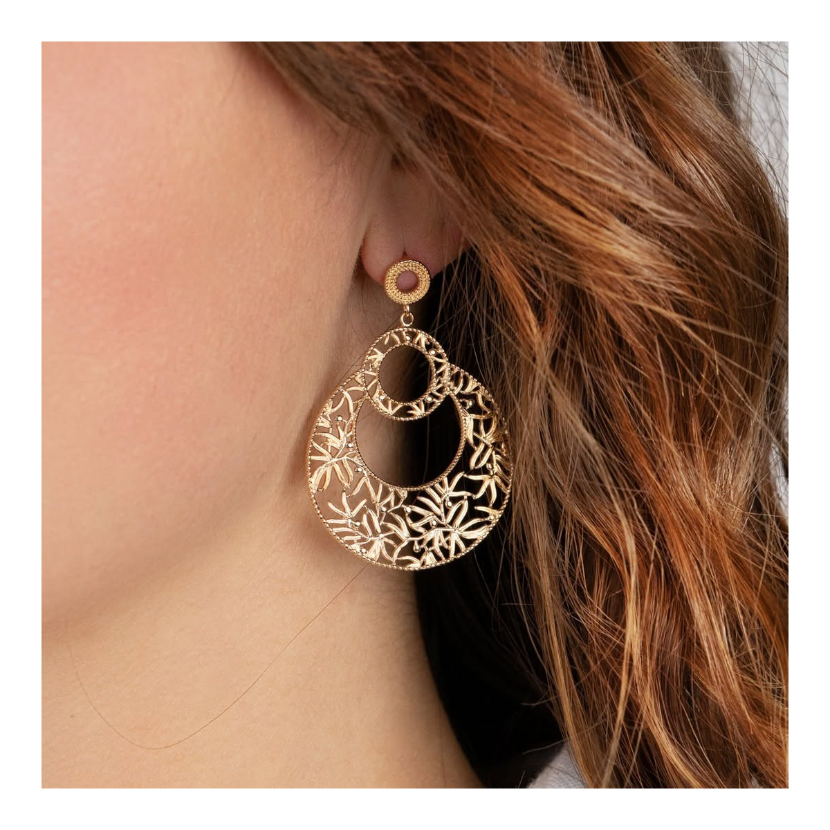 Boucles Canopée — plaqué or 750