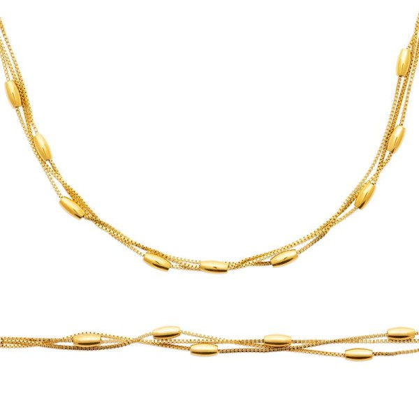 BRACELET ACIER PVD DORÉ
