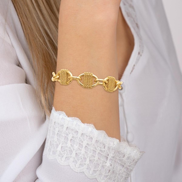 BRACELET ACIER PVD DORÉ
