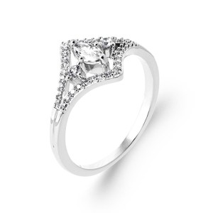 BAGUE ARGENT 925 RHODIE OZ