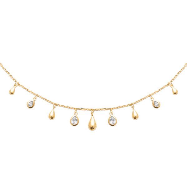 Collier Averse — Plaqué or 750 | Éclat de Vivie